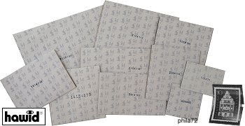 Pochettes Hawid Double soudure pour Blocs Nouvel An Chinois depuis 2008 au format 160 x 143 mm - paquet de 10 pochettes